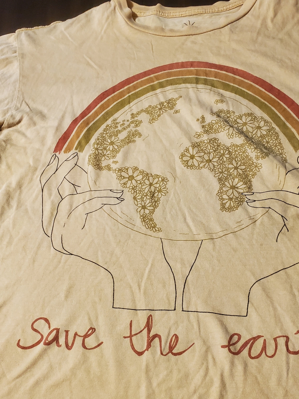 Life Clothing Co. Save The Earth Boho Graphic Tee - Size L